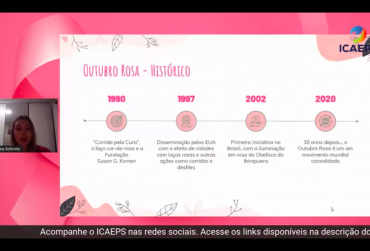 Evento sobre câncer de mama é transmitido ao vivo no YouTube