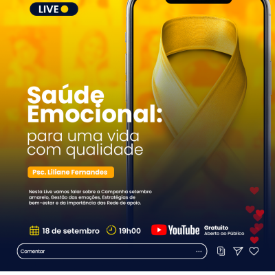 LIVE - SAÚDE EMOCIONAL PARA UMA VIDA COM QUALIDADE