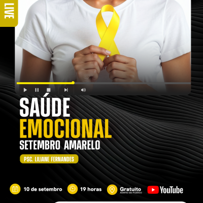 LIVE - INTELIGÊNCIA EMOCIONA - SETEMBRO AMARELO