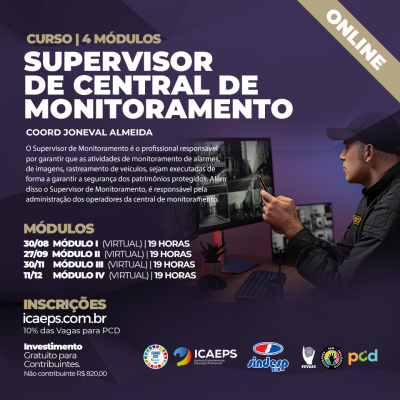 CURSO - SUPERVISOR DE CENTRAL DE MONITORAMENTO 