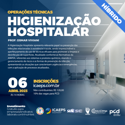 OPERAÇÕES TÉCNICAS - HIGIENIZAÇÃO HOSPITALAR (HÍBRIDO)
