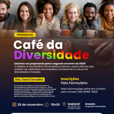 PRESENCIAL - CAFÉ DA DIVERSIDADE