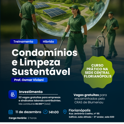 TREINAMENTO HÍBRIDO CONDOMÍNIOS E LIMPEZA SUSTENTÁVEL