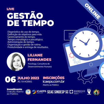 LIVE: GESTÃO DE TEMPO 