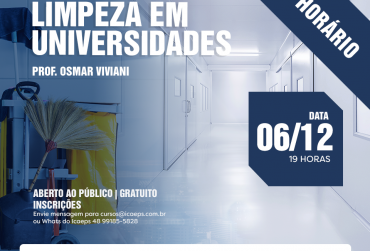ICAEPS promove evento com tema "Limpeza em Universidades"