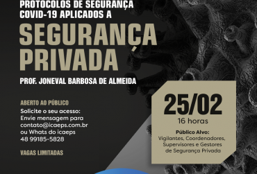 ICAEPS promove evento sobre combate à COVID-19 na área da Segurança