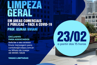 Limpeza geral é o tema do próximo treinamento do ICAEPS