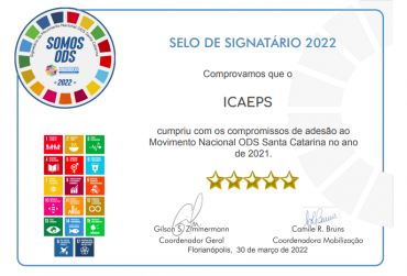 Selo Signatário 2022 é entregue ao ICAEPS